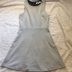 Ann Taylor Loft Fit and Flare Patterned Dress